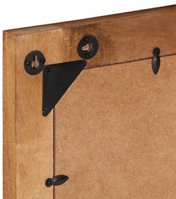 Espelho de casa de banho 50x70x2,5 cm mangueira maciça e vidro