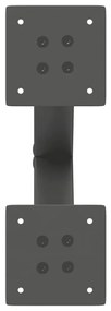 Pés para mesa de centro em formato de X, 2 peças, antracite, 30x(30-31
