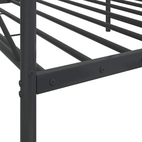 Cama de Dia sem Colchão 107x203 cm aço preto