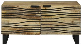 Mesa de Centro - 80 x 50 x 40 cm, Madeira de Mangueira Maciça