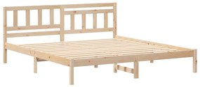 Estrutura da Cama com cabeceira Castanho 180 x 200 cm