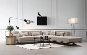 Sofá de Canto Bentley – Bege – 302 cm x 80 cm x 302 cm