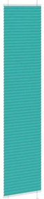 Gasolina verde Plissada Cega 50x200 cm Largura Tecido 49,4 cm