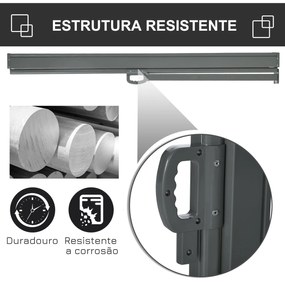 Toldo Lateral Retrátil para Terraço Pátio ou Jardim Toldo de Privacida