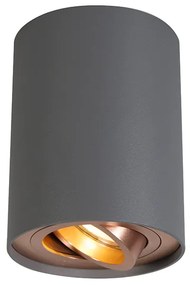 LED Foco inteligente cinzento com cobre incl. lâmpada GU10 WiFi - Rondoo Up Design