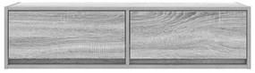 Aparador de TV vidaXL Cinza Sonoma 100x31x25,5 cm Madeira Derivada