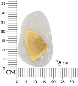 Candeeiro de Parede "Ocean Gold" Dourado – 21x8x31 cm