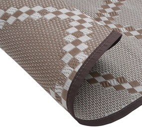 Tapete de exterior Ø200 cm ARAKIL PP castanho