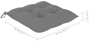 Cadeiras de jantar p/ jardim 6 pcs c/ almofadões acácia maciça