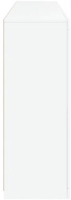 Aparador com luzes LED 181,5x37x100 cm branco