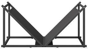 Suporte para lenha 70x43x34,5 cm aço laminado a frio preto