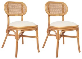 vidaXL Cadeiras de jantar 2 pcs linho