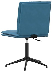Cadeiras de jantar 2 pcs veludo azul
