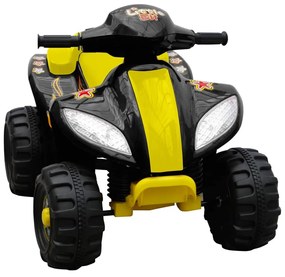 80052 vidaXL Quadriciclo Elétrico para Crianças Amarelo e Preto