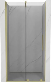 Mexen Velar porta de duche deslizante 110 cm, transparente, dourado escovado - 871-110-000-01-55
