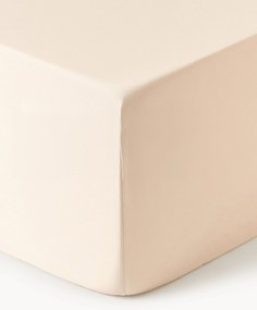 Lençol em cetim de algodão com elástico boxspring Premium