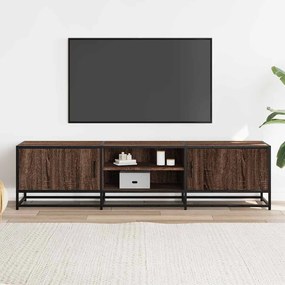 Móvel TV 160x35x41 cm derivados madeira/metal carvalho castanho
