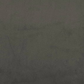Cama com molas/colchão 180x200 cm veludo cinzento-escuro