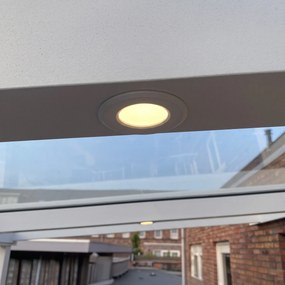 Conjunto de 5 focos embutidos modernos brancos com LED IP67 - Linsey