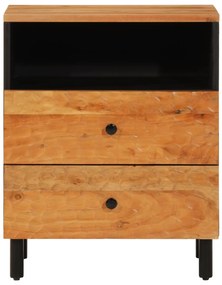 Mesa de cabeceira 50x33x60 cm madeira de acácia maciça