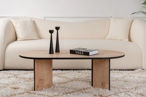 Mesa de Centro "Sable" – Carvalho Saphire e Preto, 105x65x40 cm, Desig