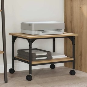 vidaXL Suporte para Impressora Carvalho Artesanal 50 x 40 x 38 cm