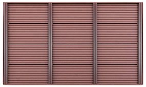 Estrado para chuveiro solar 101x63x5,5 cm WPC castanho