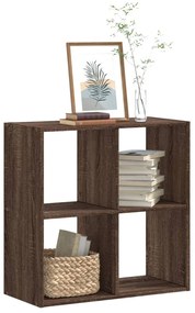 vidaXL Estante 68,5x32x68,5 cm derivados de madeira carvalho castanho