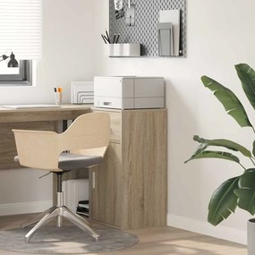 vidaXL Armário de Armazenamento Carvalho Sonoma Carvalho Sonoma MDF Médio