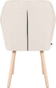 Cadeira Jantar Utrecht Tecido creme