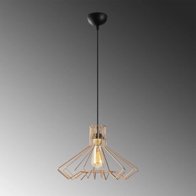 Chandelier Saglam – Cobre/Preto – Diâmetro 41 cm