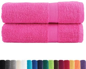 Toalhas de mãos premium SOLUND 2pcs 50x100 cm 600 gsm rosa