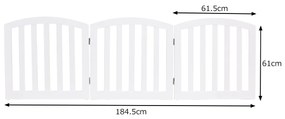 Barreira de segurança para crianças ou Animais de estimação Barreira de protecção para cães Grelha de protecção para cães Escada 184,5 x 61