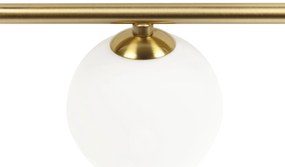 Candeeiro de parede para 4 lâmpadas dourado 70 cm YANGO Beliani