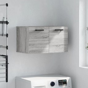 vidaXL Armário parede 60x36,5x35 cm derivados de madeira cinza sonoma