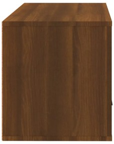Sapateira de parede 70x35x38 cm pinho maciço carvalho castanho