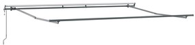 Toldo Retrátil Automático Verde e Branco 450x350 cm