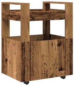 Carro de Cozinha vidaXL Madeira Velha 60x45x80 cm Madeira Revestida