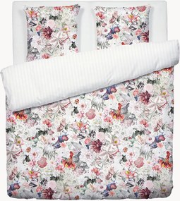 Conjunto de roupa de cama em cetim de algodão Fleurs Éclatantes, vários tamanhos