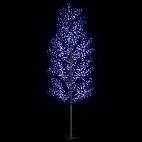 Árvore de Natal 1200 luzes LED flor cerejeira luz azul 400 cm