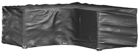 Capas p/ mobília jardim forma de L 2 pcs 12 ilhós 185x185x70 cm