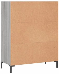 Estante 69,5x32,5x90 cm derivados de madeira cinzento sonoma