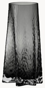 Jarra de vidro com textura artesanal Gry, Alt 30 cm