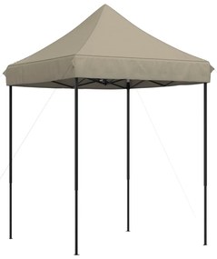 Tenda p/ festas pop-up dobrável 200x200x306cm cinza-acastanhado