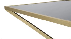 MESA DE CENTRO PIRAMID 110X60X45 CM DOURADO E PRETO