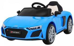 Carro elétrico para Crianças Audi R8 LIFT 12V Rodas de EVA, Assento de couro preto Azul