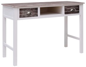 vidaXL Secretária 110x45x76 cm madeira castanho