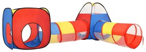 Tenda de brincar infantil com 250 bolas 190x264x90 cm multicor