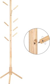 Cabide bengaleiro 47 x 47 x 175 cm cor natural