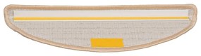 Tapetes de escada 30 pcs 56x17x3 cm creme